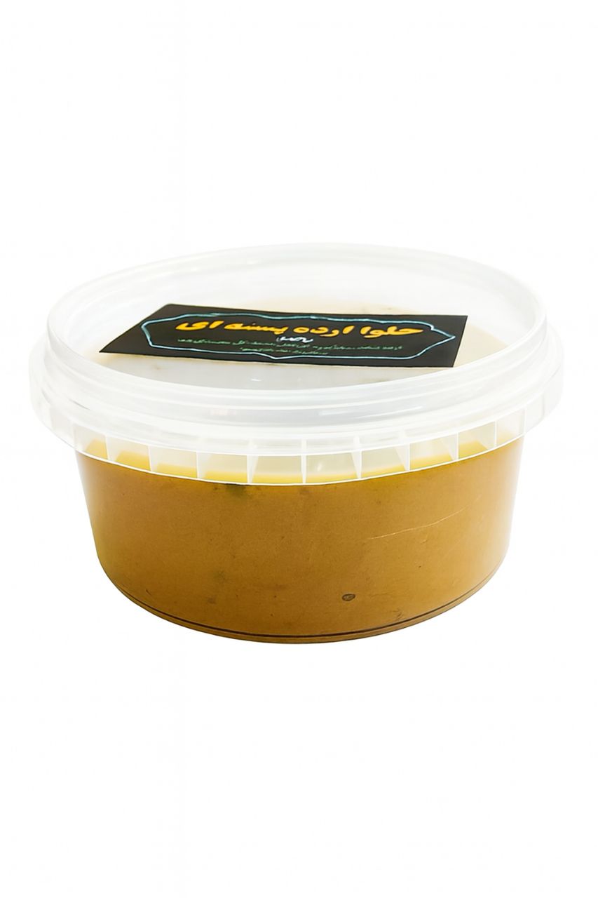 حلوا ارده پسته ای 500گرمی